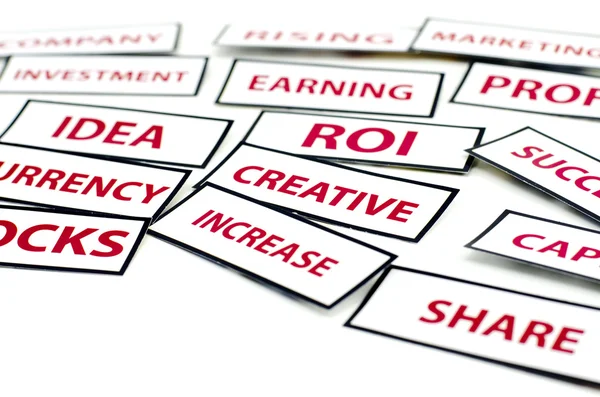Afbeelding gericht naar "Creatief" afgedrukt met rode kleur. achtergrond, bijgesneden afbeelding met motivatie woord voor het bedrijfsleven — Stockfoto