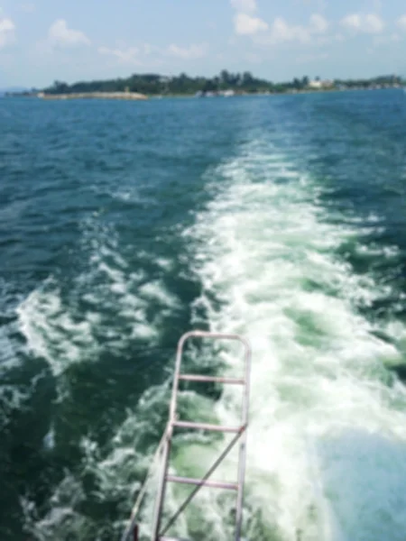 As ondas do mar por barco máquina — Fotografia de Stock