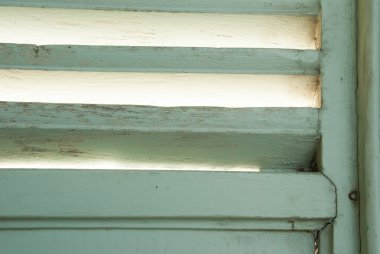 Vintage pencere ve arka yüzü cloase kadar gelen ışık