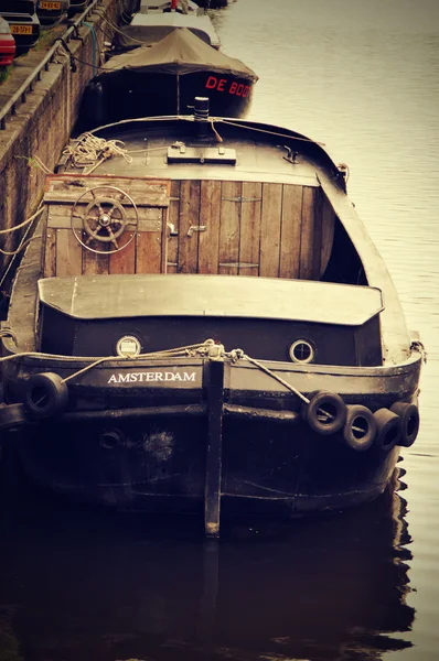 Amsterdam tekne — Stok fotoğraf