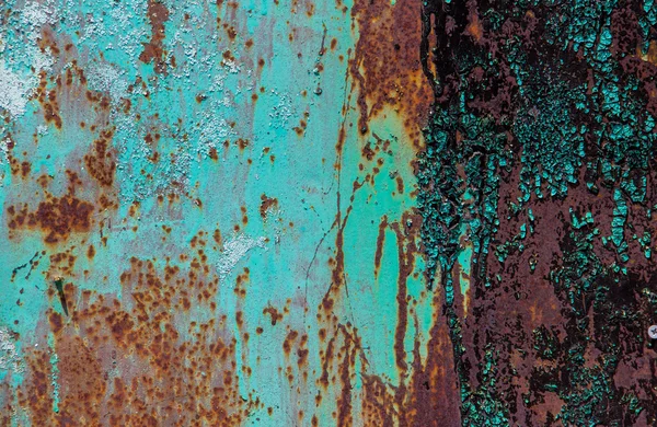 Old iron and cracked paint background — Stock Photo, Image