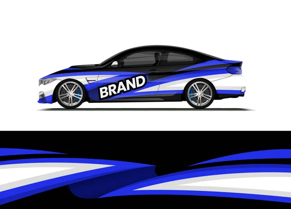 Designvektor Für Autoaufkleber Abstrakter Hintergrund Für Fahrzeugfolien Hintergrund Abstrakte Streifen — Stockvektor