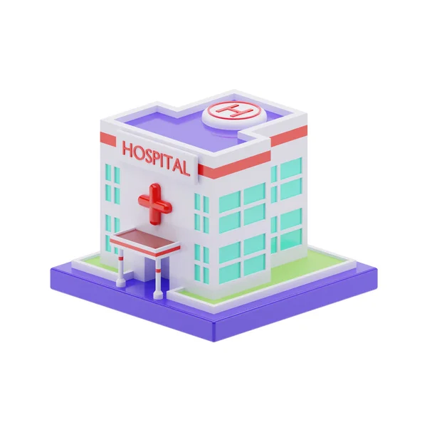 3Dアイコン病院医療機器 — ストック写真