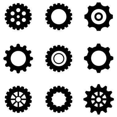 Gear Icons clipart