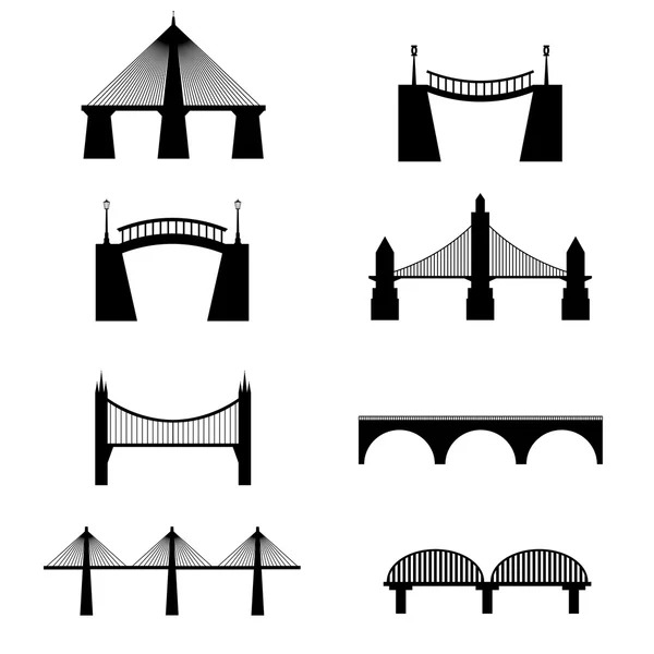 Iconos del puente — Vector de stock