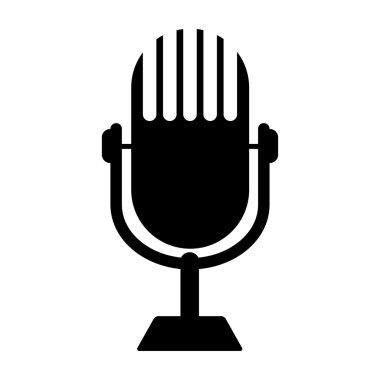 vektör mikrofon simgesi