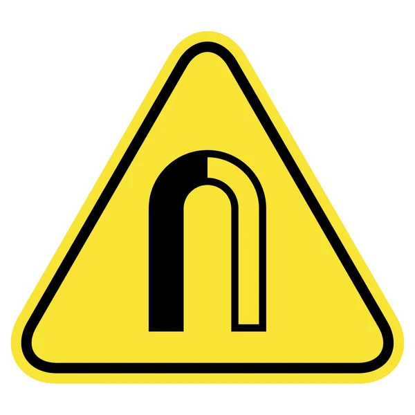 Знак попередження про небезпеку магніту — стоковий вектор