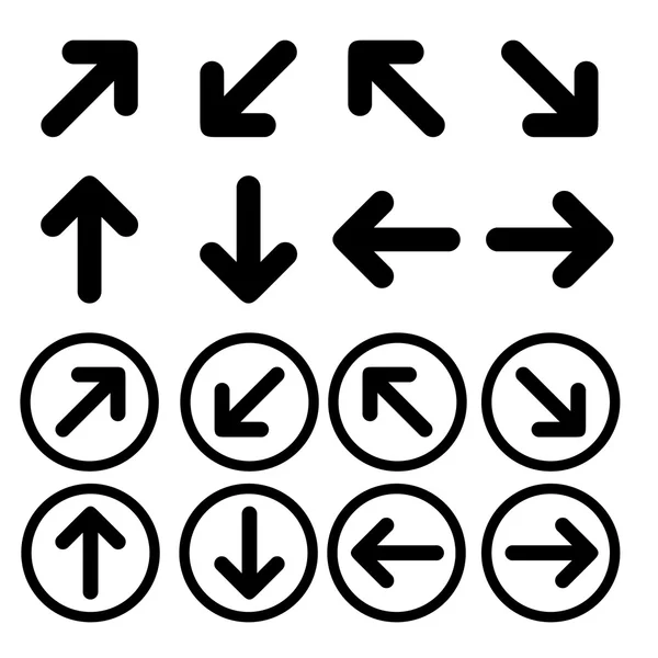 Pijl pictogrammenset — Stockvector