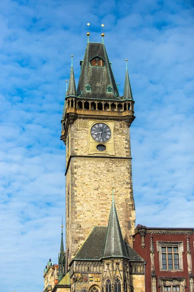 Torre da Câmara Municipal Velha em Praga — Fotografia de Stock