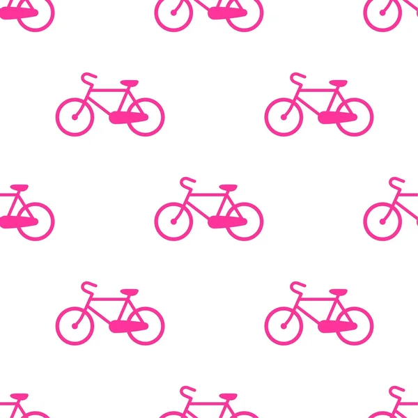 Motif vectoriel vélo sur fond blanc — Image vectorielle