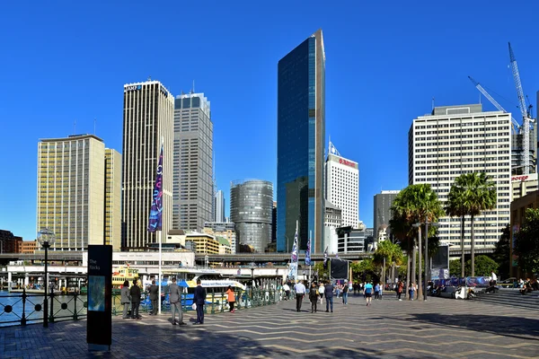 Ausztrália-Sydney,2015.Promenade Sydney-ben, 2015-öböl — Stock Fotó