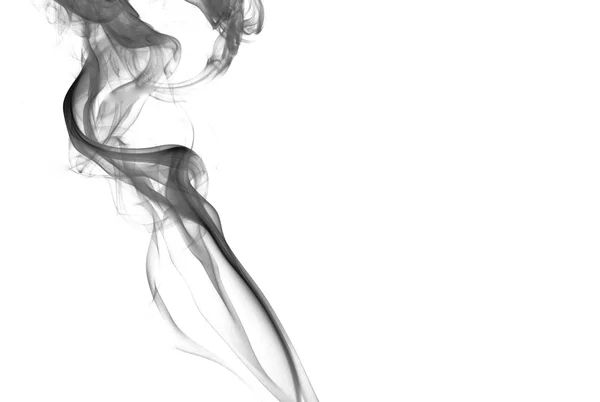 Photo of black smoke on white background,abstarction — Stock Photo, Image