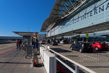 San Francisco, California - ABD, Ağustos 2016:International Havaalanı San Francisco, Ağustos 2016