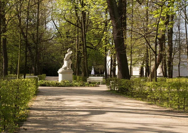 Lazienki(Bath) královská Park.Horizontal památka — Stock fotografie