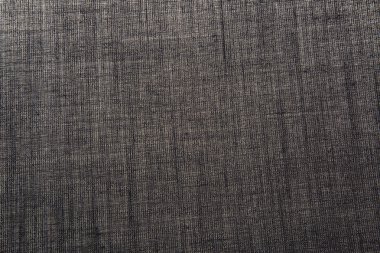 Belirgin bir doku ile koyu gri Pamuk Kumaş