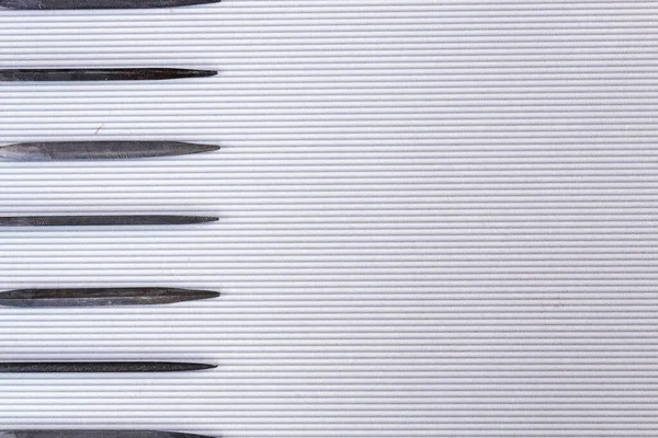 Hafif arka planda ahşap ve metal işlemek için çok güzel sapları olan bir dizi dosya..