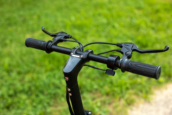 Electric Scooter Steering Wheel Electric Vehicle Management Board Computer Scooter — Stock Photo, Image