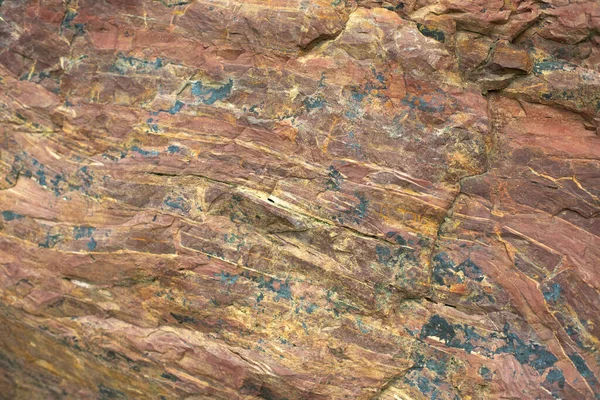 Granit Desenli Kırmızı Taş Ayrıntılarıyla Kayaları Kıran Doğal Bir Arka — Stok fotoğraf