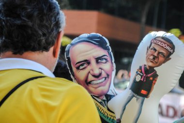 SAO PAULO, SP, 07.05.2020 -  Protests against Jair Bolsonaro in sao Paulo, Brasil  