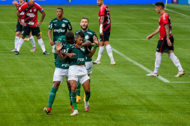 SAO PAULO, SP, BRAZIL, 28.11.2020: Sao Paulo, Brezilya 'da iki takım arasında futbol maçı