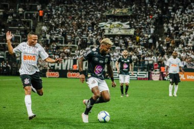 SAO PAULO - OCT 19, 2019: CORINTHIANS during the match between valid for the 27th round of the Brazilian Championship, at the Corinthians Arena in Itaquera