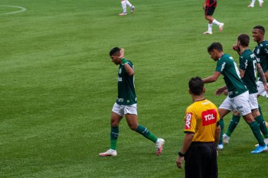 SAO PAULO, SP, BRAZIL, 28.11.2020: Sao Paulo, Brezilya 'da iki takım arasında futbol maçı