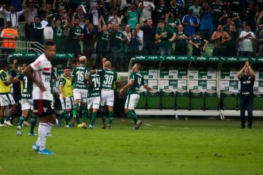 SAO PAULO, SP, BRAZIL: Brezilya 'daki iki Campeonato Brasileiro Srie A takımı arasında futbol maçı
