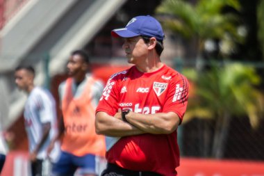 Sao Paulo - 3 Mart 2020: Sao Paulo takımının eğitimi sırasında. Eylem, Sao Paulo 'nun batısındaki Barra Funda' nın tomografisinde gerçekleştirildi.