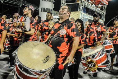 Sao Paulo, 25 Ocak 2020 - SAMBA VAI VAI OKULU TEKNİKİ - Escola de Samba Vai Vai 'nin teknik provası Sao Paulo' nun kuzeyinde Anhembi 'de gerçekleşti. 