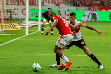 SAO PAULO, SP, BRAZIL: Brezilya 'daki iki Campeonato Brasileiro Srie A takımı arasında futbol maçı