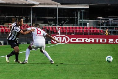 SAO PAULO - OCT 26, 2019: BRASILEIRAO - Match brasileirao, valid for the 21 round of the Brazilian Championship, at Estadio do Morumbi, west zone of Sao Paulo