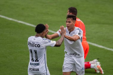 SAO PAULO, SP, BRAZIL: Brezilya 'daki iki Campeonato Brasileiro Srie A takımı arasında futbol maçı