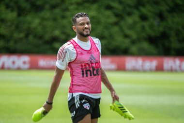 Sao Paulo - 3 Mart 2020: Sao Paulo takımının eğitimi sırasında. Eylem, Sao Paulo 'nun batısındaki Barra Funda' nın tomografisinde gerçekleştirildi.