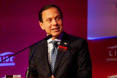 SAO PAULO, SP, 13.09.2019 - Vali Joao Doria toplantıda haberleri duyurdu