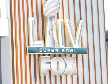 MIAMI (USA), 02 / 02 / 2020 - Miami, ABD 'deki Hard Rock stadyumu yakınlarındaki Superbowl canlı yayını