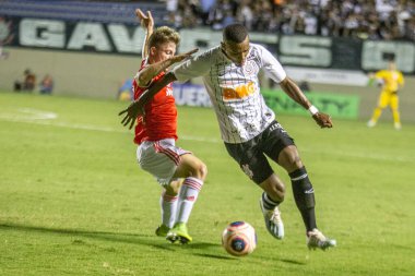 SAO PAULO, SP, BRAZIL: Brezilya 'daki iki Campeonato Brasileiro Srie A takımı arasında futbol maçı