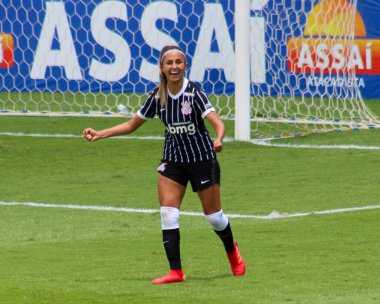 SAO PAULO, SP, BRAZIL: Sao Paulo, Brezilya 'da iki takım arasında futbol maçı