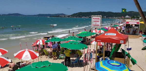 Florianopolis 2020 Movimentacao Jurere Internacional Beweging Praia Jurere Internacional Het — Stockfoto