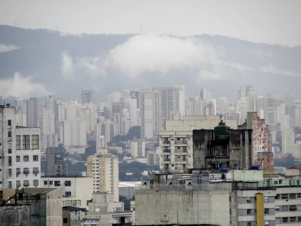 Janeiro 2021 São Paulo Brasil Céu Parece Tão Nublado Com — Fotografia de Stock