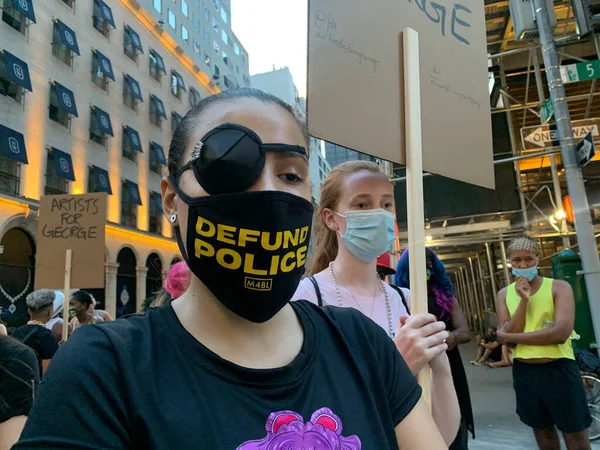 Black Lives Matter Protesterar Trump Tower Juli 2020 New York — Stockfoto