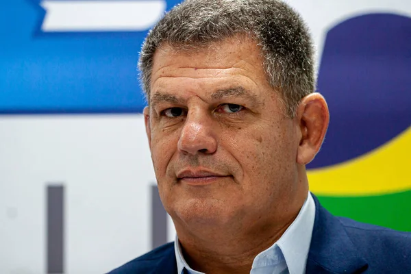 Sao Paulo 2020 Joao Doria Och Gustavo Bebianno Konferens — Stockfoto