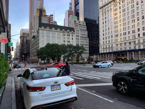 Juli 2020 New York Weinig Verkeer Van Mensen Mid Manhattan — Stockfoto