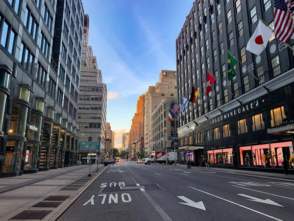 Juli 2020 New York Weinig Verkeer Van Mensen Mid Manhattan — Stockfoto