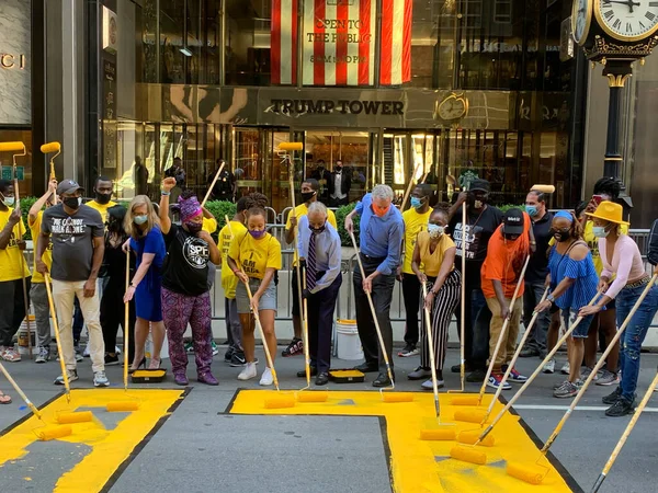 Nova York Eua Apesar Reabertura Cidade Nova York Nesta Semana — Fotografia de Stock