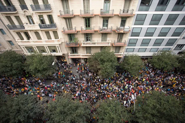 Barcelona Esp Catalogna 2019 Manifestazione Indipendenza Barcellona Spagna — Foto Stock