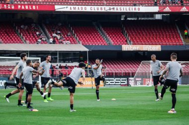 SAO PAULO - OCT 26, 2019: BRASILEIRAO - Match brasileirao, valid for the 21 round of the Brazilian Championship, at Estadio do Morumbi, west zone of Sao Paulo