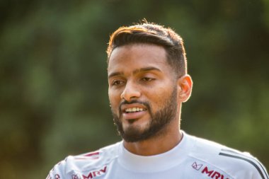 Sao Paulo - 3 Mart 2020: Sao Paulo takımının eğitimi sırasında. Eylem, Sao Paulo 'nun batısındaki Barra Funda' nın tomografisinde gerçekleştirildi.