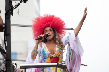 Sao Paulo- 03 Ocak 2020: DANIELA MERCURY - Daniela Mercury 'nin patlamış mısır bloğu bu pazar öğleden sonra Sao Paulo karnavalını kapatıyor 