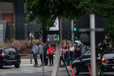 SAO PAULO, SP, 09.12.2019 - Sao Paulo, Brezilya 'da İklim Durumu