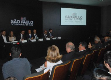 SAO PAULO, SP, 17.01.2020 - Joao Doria ile basın toplantısı 